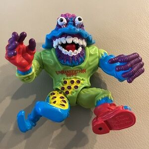 Vintage 1991 Teenage Mutant Ninja Turtle Wyrm Unsanitation Dept. Figurine